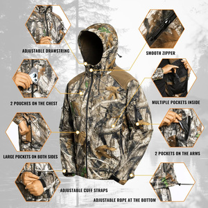 Ensemble de veste et pantalon de camouflage haut de gamme pour la chasse, la randonnée et les aventures en plein air - Fournisseur en gros - Product Image 2