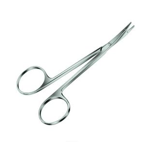 Petites Ciseaux de Précision 4,5 Pouces à Lame Courbe en Acier Inoxydable avec Embout pour la Suture de Précision, le Tirage de Tendons et les Instruments de Chirurgie Plastique - Product Image 4