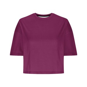 Women's Crew Neck Keyhole Bow for Crop Top Short Sleeve Casual Plain Half Sleeve Cropped T-Shirts <b>Drop</b> Shoulder Round Neck Basic - Product Image 1