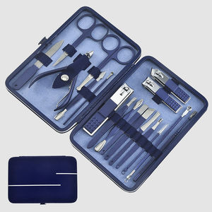 Professional 5 in 1 Nail <b>Kit</b> Stainless Steel <b>Manicure</b> Set Case Includes Scissors File Clipper Portable for Adults Classic Style - Product Image 4