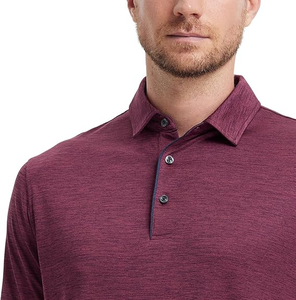 เสื้อโปโลผู้ชายลำลอง ขายดี ดีไซน์ใหม่ รับทำโลโก้ สีพื้น ระบายอากาศได้ดี บริการ OEM สำหรับผู้ชาย - Product Image 5