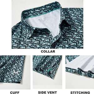 Polo personnalisé à séchage rapide Hawaï, haute qualité, fabrication sur mesure, protection solaire UPF 50, chemises à col pour hommes, polo pour hommes - Product Image 4