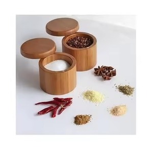 Luxury Wooden <b>Spice</b> Box High Quality Handmade Masala Organizer Modern Kitchen <b>Storage</b> for Herbs Seasoning - Product Image 1
