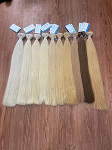 MEGA SOLDE Extensions de Cheveux Humains Vierges Non Traités 100% Vietnamiens Couleur Claire, Tissage de Luxe Soyeux, Prix de Gros, Prêt à Expédier - Product Image 5