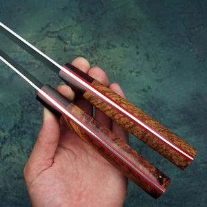 Couteau de Chef Damas LEGACY BLADES Fait Main, Couverts de Cuisine, Manche en Bois, Logo Personnalisé, Fournisseur d'Étiquettes Privées - Product Image 2