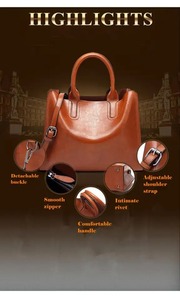 Nouveau sac à bandoulière en cuir véritable vintage de luxe AZORES SPORTS, sac fourre-tout à fermeture éclair, design de créateur de mode - Product Image 5