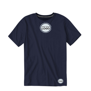 Custom Front Logo Tri Blend Tee Ultra Soft Men's Eco-Friendly Loose Fit Performance Athletic Cotton <b>Polyester</b> <b>T</b>-<b>Shirt</b> - Product Image 1