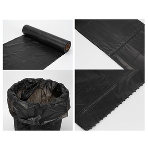 Black Moisture Proof Food Grade Garbage Bags Stand Pouch Roll Flat <b>Pocket</b> Zipper Top Disposable Household <b>Plastic</b> Bag Gravure - Product Image 6