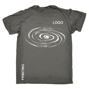 เสื้อยืดสีดำสำหรับผู้ชายเสื้อยืดทรงหลวมมีลายพิมพ์ผ้าฝ้าย100% - Product Image 3