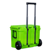 Glacières Kuer de 60 quarts, longue durée de conservation de la glace, glacière isotherme portable avec poignée à roulettes pour accessoires de camping