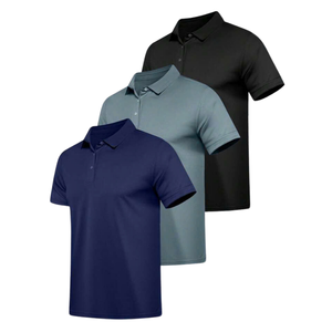 T-shirt de golf pour homme, léger, respirant, confortable, anti-UV, tissu performant à 4 directions d'évacuation de l'humidité - Product Image 6