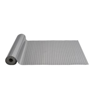 Tappetino in PVC fai da te in PVC Anti-scivolo con struttura a diamante in argento pavimento protettivo per auto rimorchi per auto 63.7 piedi quadrati - Product Image 1