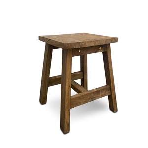 Mesa de Madera de Teca Plegable de 35 cm, Diseño Minimalista, Ecológica, para Sala de Estar - Product Image 1