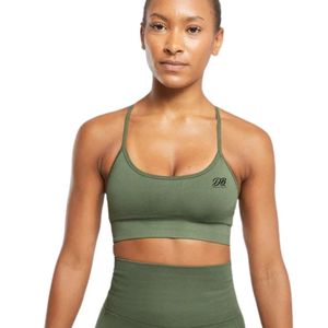 Soutien-gorge de sport sans couture pour femme, confortable, rembourré, sans armatures, extensible, coupe courte, respirant, idéal pour la gym, le yoga, la course et le fitness - Product Image 1