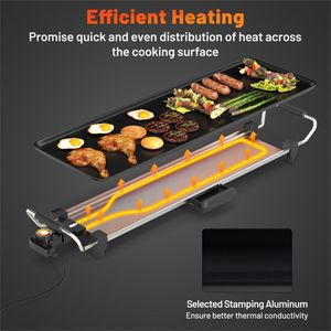 Griglia Elettrica in Acciaio Inox Rivestito in Porcellana con Temperatura Regolabile (27") per Uso Interno/Esterno - Product Image 5