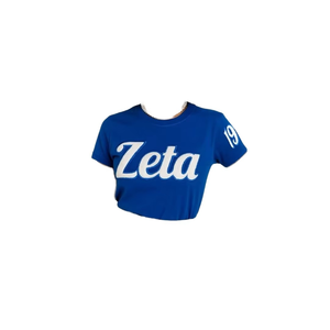 T-shirt à manches courtes en toile respirante et colorée pour femmes, décontracté, col haut, coupe ample, pour l'été - Product Image 2