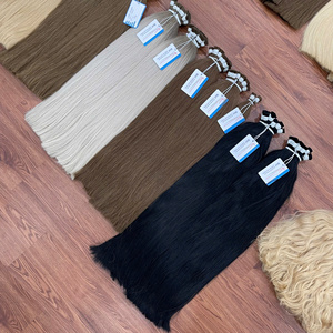 Cheveux humains russes slaves en vrac, couleur piano, cuticules complètes, doux et bruts, pleine longueur, pour cheveux russes, prix d'usine - Product Image 6