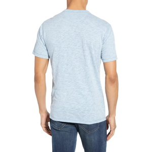 เสื้อยืด MIRZ รุ่นซัมเมอร์ ผู้ชาย ผ้าฝ้าย 100% คอกลม สีพื้น ลำลอง พิมพ์ลายโลโก้ด้านหน้า แห้งเร็ว ระบายอากาศได้ดี ทรงปกติ - Product Image 4