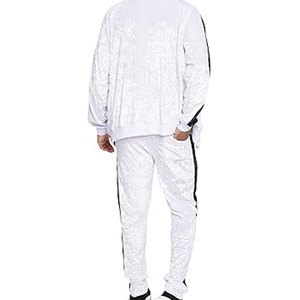 Conjunto Deportivo Unisex con Capucha, Manga Larga, Estampado de Diamantes de Imitación, Color Sólido, Cordón Ajustable, Corte Regular, Ropa Casual de Verano - Product Image 5
