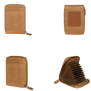 Cartera de cuero de primera calidad al por mayor en color sólido, totalmente personalizada, hecha a mano con cuero genuino para hombre - Product Image 3