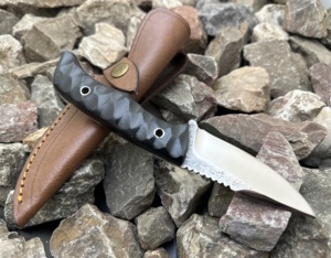 Couteau de camping d'extérieur avec lame en acier inoxydable et manche ergonomique pour la survie et la chasse, couteau d'extérieur robuste - Product Image 4