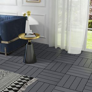 Set di 9 Piastrelle Incastrabili per Pavimenti Esterni, Impermeabili e Resistenti alle Intemperie, per Balconi, Porticati e Giardini - Product Image 2