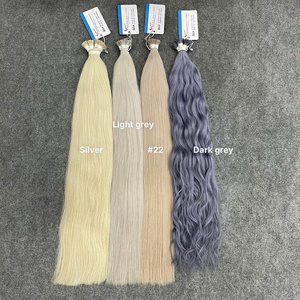 Extensions de cheveux humains vietnamiens de qualité supérieure 2026, kératine à pointe plate, couleur russe, en vrac, pour salon de coiffure - Product Image 5