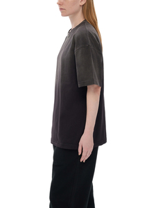 T-shirt délavé effet soleil pour femme 100% coton vintage coupe oversize streetwear décontracté logo personnalisé respirant haute qualité OEM - Product Image 3