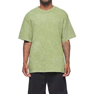 เสื้อยืดผู้ชายลายพิมพ์โลโก้สั่งทำยอดนิยม ลุคเท่ห์ทันสมัย เสื้อยืดผู้ชายแบบฟอกสี - Product Image 1