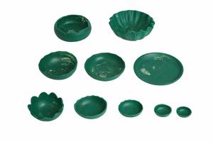 Tazón para Servir de Resina, Plato para Frutas de Resina, Vajilla Hecha a Mano, Arte Moderno, Estilo Antiguo, 10 Pulgadas de Diámetro, para Uso en Interiores/Exteriores, Catering - Product Image 3