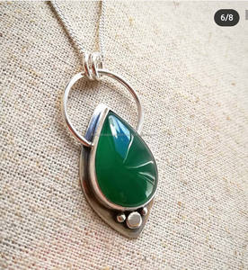 Bijoux les plus chauds coeur forme Rose Quartz pierre collier 10 mm de taille 925 argent plaqué or lunette ensemble collier cadeau pour elle - Product Image 3