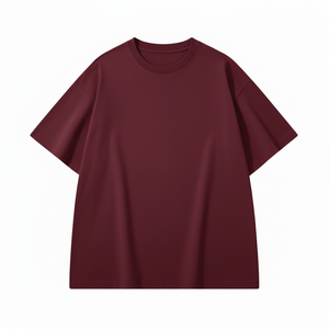 เสื้อยืดผู้ชายผ้าฝ้ายทรงโอเวอร์ไซส์ แขนสั้น ไหล่ตก พิมพ์ลายตามสั่ง เสื้อยืดลำลองพร้อมพิมพ์โลโก้ ดีไซน์ OEM - Product Image 1