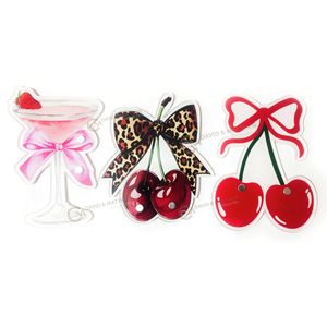 Paleta de Pestañas Acrílicas Personalizada con Diseño de Cereza, Soporte Magnético para Pinzas, Herramienta de Belleza Personalizada - Product Image 1