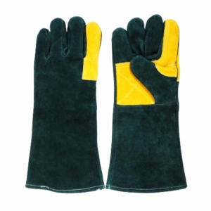Guantes de Trabajo de Alta Resistencia, Retardantes de Llama, de Cuero Vacuno, para Protección Personal de Manos y Brazos - Product Image 1