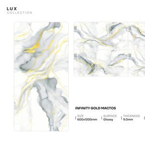 Carrelage en porcelaine velours brillant 600x1200mm 60x120cm 24x48 pouces, surface décorative de luxe - Product Image 1