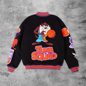 Chaqueta Bomber Varsity de la Industria Directa al por Mayor, Chaqueta Bomber Varsity con Capucha Personalizada con Graffiti, Chaqueta Letterman Varsity - Product Image 4