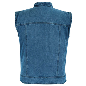 Chaleco Vaquero Moderno para Hombre, Estilo Regular, Denim Suave Lavado, Sin Mangas, Prenda de Moda, Servicio de Empaque de Marca Privada, Estilo Formal - Product Image 4