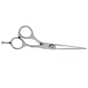 Premium German Stainless Steel Right-Handed <b>Barber</b> Scissors Silver Hair Cutting Shears Professional Sharp <b>Blade</b> Medium Scissors - Product Image 5