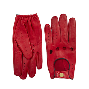 Gants de conduite en cuir pour hommes - Couleur et taille personnalisables, hiver, doigts entiers, respirants, antidérapants, légers, chauds, compatibles écran tactile, cyclisme - Product Image 6