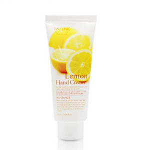 Crème pour les mains hydratante au citron 3W CLINIC 100ml, authentique crème pour les mains coréenne K Beauty, éclaircissante, hydratante, nourrissante, soin de la peau - Product Image 1