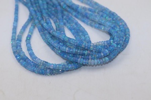 Cuentas Redondas Facetadas de Tanzanita AAA y Ópalo Etíope de 4-5.5mm, Piedra Natural, Hilo de 16 Pulgadas para Fabricación de Joyas, Collares y Pulseras - Product Image 5