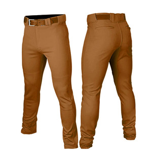 Pantalon de baseball décontracté unisexe personnalisé de haute qualité, respirant, avec logo imprimé par transfert thermique sur le devant, confortable, vente en gros - Product Image 1