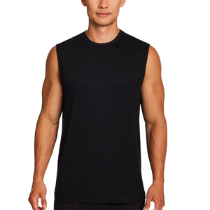 Best Quality Knitted Breathable <b>Men</b> Tank Top Cotton Gym Sleeveless T-Shirt Fitness Wear Workout Body Building <b>Singlet</b> Tank Top - Product Image 2