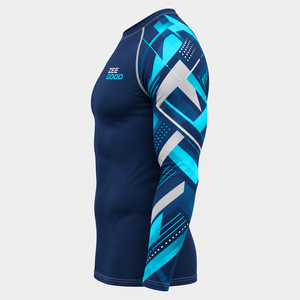 Rashguard MMA BJJ Sin Gi para Hombre, con Logo Personalizado, Manga Larga, Compresión, Secado Rápido, Elástico, para Entrenamiento de Lucha - Product Image 4