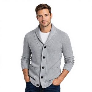 Classic <b>Shawl</b> <b>Collar</b> <b>Cardigan</b> – Stylish, Comfortable Knit Sweater <b>for</b> <b>Men</b>, Ideal <b>for</b> Winter and Layering - Product Image 1