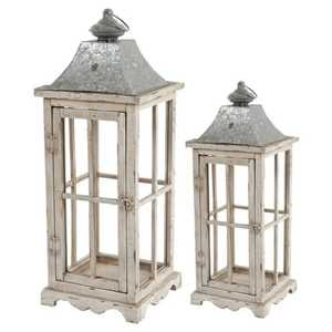 Vintage Stainless Steel Carved Metal Roof Handcrafted Rustic Heat Resistant Durable Eco-Friendly <b>Hurricane</b> Candle Holder <b>Lantern</b> - Product Image 2