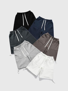 Shorts de Playa para Hombre, Verano, Cintura Media, Tejido de Rizo, Ecológicos, Secado Rápido, Transpirables, Deportivos, Casuales, Color Sólido, Logotipo Personalizado, OEM - Product Image 5