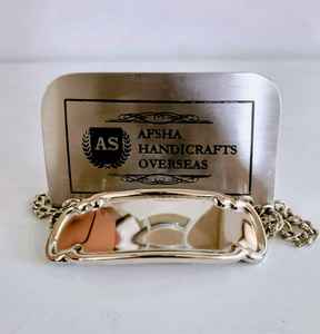 Hermosa urna de latón plateado con cadena para cenizas humanas de adultos, estilo americano/europeo. - Product Image 3