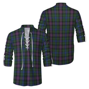 Chemise à lacets en tartan écossais des Highlands de haute qualité pour hommes, motif Clan Rankin, manches longues, style décontracté Jacobite, vente en gros - Product Image 1