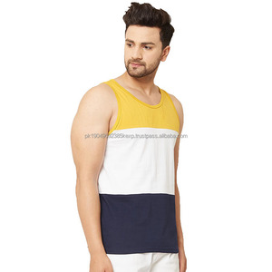 เสื้อกล้ามผู้ชายลำลองผ้าฝ้าย 100% ระบายอากาศได้ดี ผลิตจากโรงงาน คุณภาพดี ดีไซน์ปรับแต่งได้ ทอแบบถัก - Product Image 2